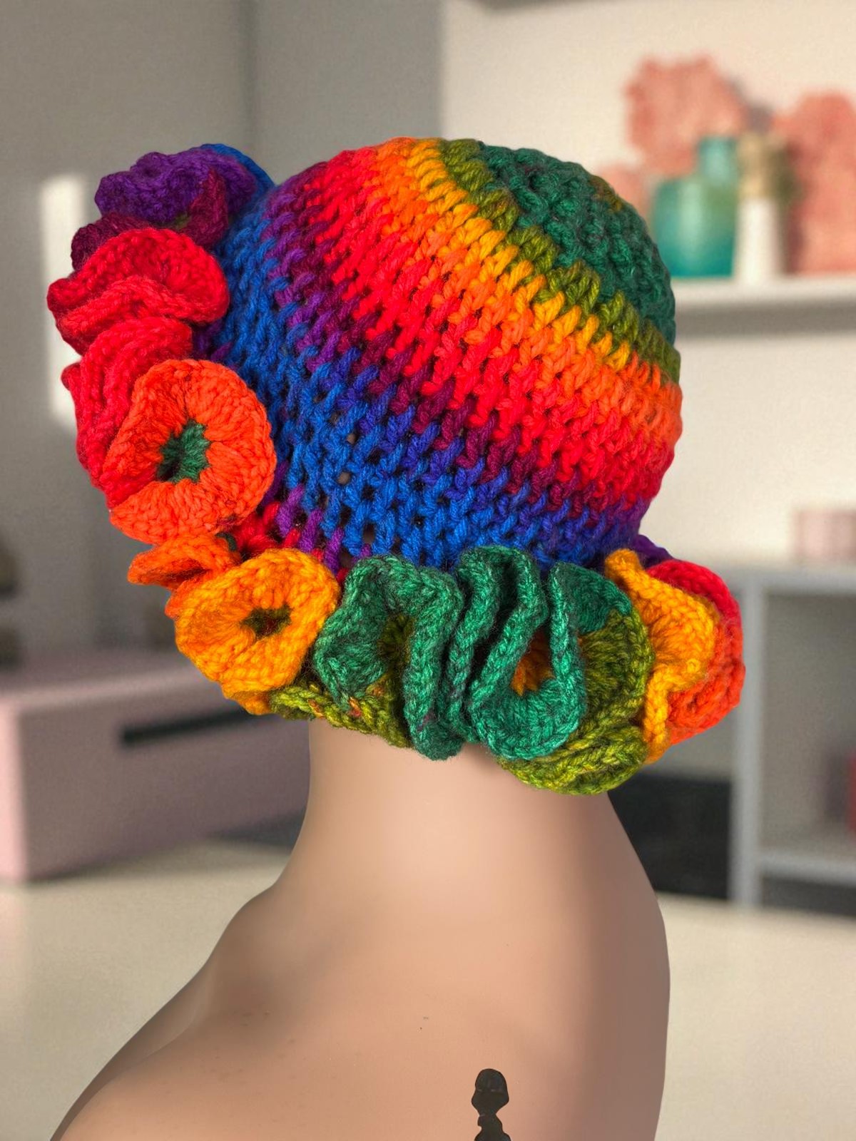 Ruffle hat